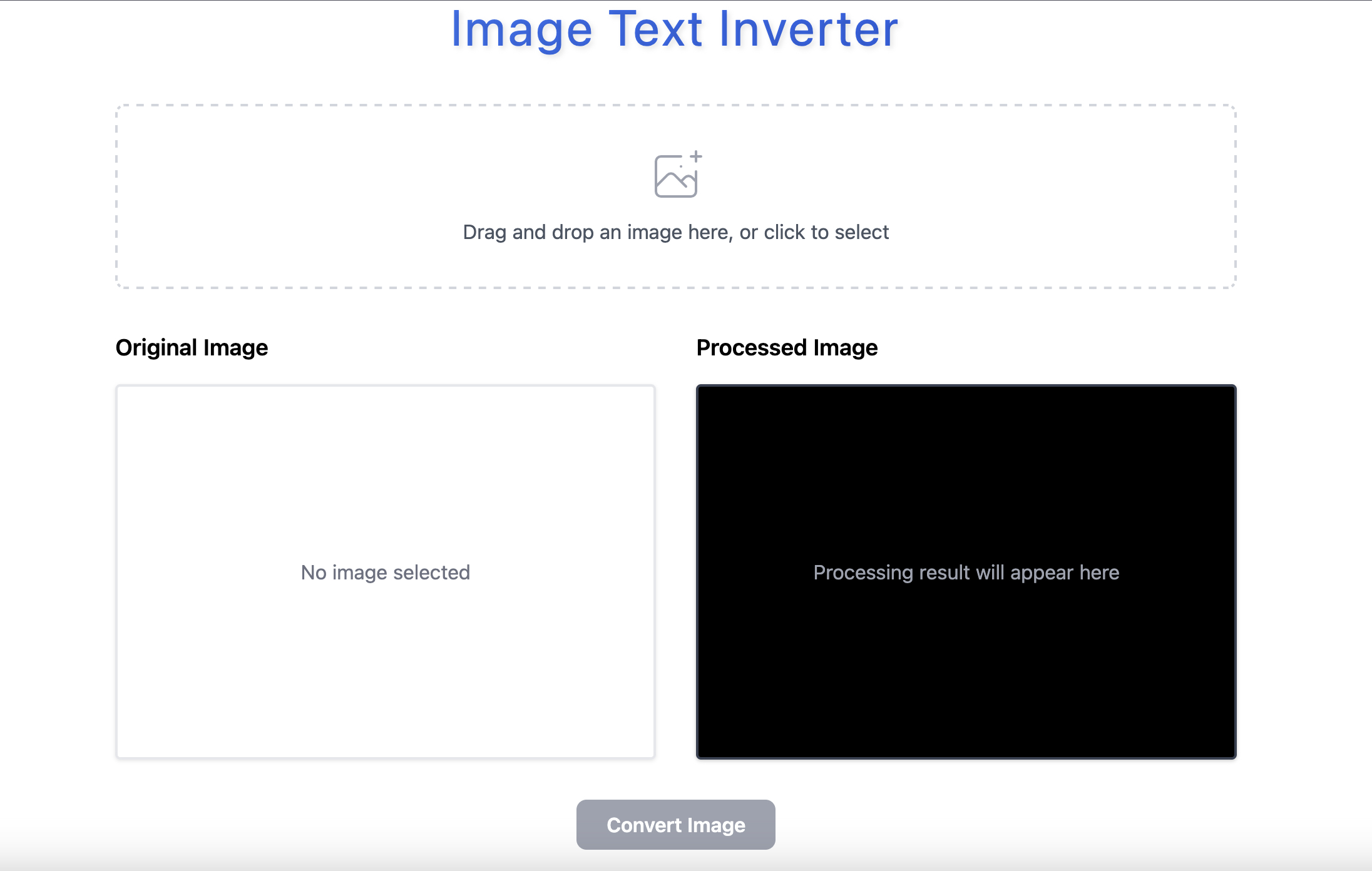 Image Text Inverter